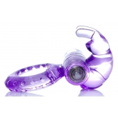 Сиреневое эрекционное виброкольцо с клиторальным зайчиком - Boys of Toys - в Ноябрьске купить с доставкой