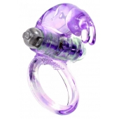 Сиреневое эрекционное виброкольцо с клиторальным зайчиком - Boys of Toys - в Ноябрьске купить с доставкой