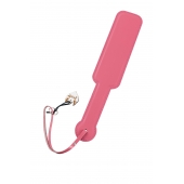 Розовый кожаный пэддл - 37 см. - Pecado - купить с доставкой в Ноябрьске