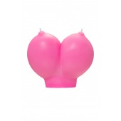 Розовая свеча «Сиськи» - 150 гр. - Pecado - купить с доставкой в Ноябрьске