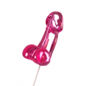 Розовый леденец в форме члена со вкусом айриш крим - 80 гр. - Sosuчki - купить с доставкой в Ноябрьске