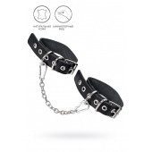 Черные оковы из одного ремешка с люверсами - Pecado - купить с доставкой в Ноябрьске