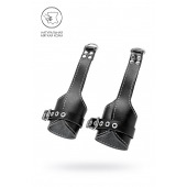 Черные подвесы с белой строчкой - Pecado - купить с доставкой в Ноябрьске