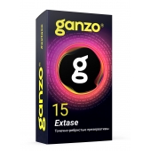 Презервативы анатомической формы с точечной и ребристой структурой Ganzo Extase - 15 шт. - Ganzo - купить с доставкой в Ноябрьске