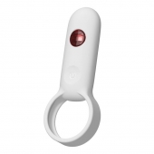 Белое эрекционное виброкольцо с пультом ДУ - Youvic - в Ноябрьске купить с доставкой