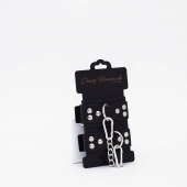 Черные кожаные оковы с регулируемыми ремешками - Crazy Handmade - купить с доставкой в Ноябрьске