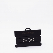 Черный ошейник из высококачественной натуральной кожи - Crazy Handmade - купить с доставкой в Ноябрьске