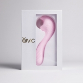 Розовый вибромассажёр с деликатными токами - Youvic - купить с доставкой в Ноябрьске