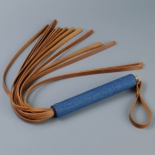 Плеть с джинсовой ручкой «Дикий Запад» - 60 см. - Sitabella - купить с доставкой в Ноябрьске