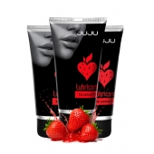 Набор из 3 съедобных лубрикантов JUJU со вкусом клубники - JuJu - купить с доставкой в Ноябрьске