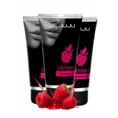 Набор из 3 съедобных лубрикантов JUJU со вкусом малины - JuJu - купить с доставкой в Ноябрьске