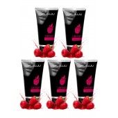 Набор из 5 съедобных лубрикантов JUJU со вкусом малины - JuJu - купить с доставкой в Ноябрьске