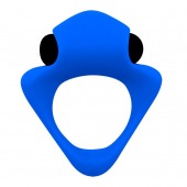 Синее эрекционное кольцо Wooomy Tribeс с вибрацией - Adrien Lastic - в Ноябрьске купить с доставкой