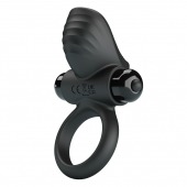 Черное эрекционное кольцо с вибрацией Adrien - Baile - в Ноябрьске купить с доставкой
