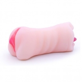 Телесный двусторонний мастурбатор - вагина и ротик - Boys of Toys - в Ноябрьске купить с доставкой