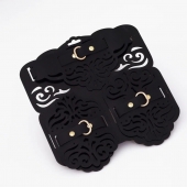 Фигурный набор для БДСМ-игр с узорами и золотистой фурнитурой - Crazy Handmade - купить с доставкой в Ноябрьске