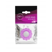 Лиловое эрекционное кольцо с 2 рядами стимулирующих шариков - Erowoman-Eroman - в Ноябрьске купить с доставкой