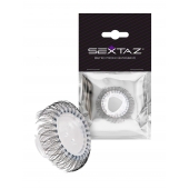 Эластичное эрекционное кольцо с длинными черными «ресничками» - Sextaz - в Ноябрьске купить с доставкой