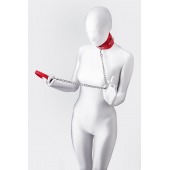 Красный ошейник с подкладкой из меха - ToyFa - купить с доставкой в Ноябрьске