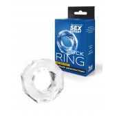 Прозрачное эрекционное кольцо в форме гайки - Sex Expert - в Ноябрьске купить с доставкой