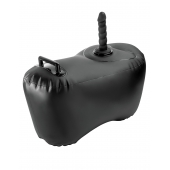 Черное надувное кресло с платформой для фиксации дилдо Body Dock Inflatable Love Seat - Pipedream - купить с доставкой в Ноябрьске