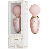 Нежно-розовый мини-вибратор с функцией нагрева Ava - Zalo