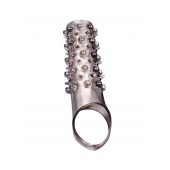 Дымчатая насадка на пенис с шипами и выпуклостями - 12 см. - Sex Expert - в Ноябрьске купить с доставкой