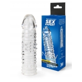 Прозрачная закрытая насадка на пенис - 17 см. - Sex Expert - в Ноябрьске купить с доставкой