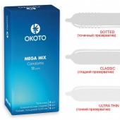 Презервативы OKOTO Mega Mix - 18 шт. - Sitabella - купить с доставкой в Ноябрьске