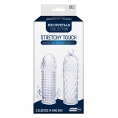 Набор из 2 прозрачных насадок на член Seductive Tickler Sleeves Set - NMC - в Ноябрьске купить с доставкой