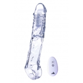 Прозрачная насадка-удлинитель Length Enhancer With Bullet с подхватом - 22,3 см. - NMC - в Ноябрьске купить с доставкой