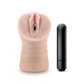 Телесный мастурбатор-вагина Ayumi с вибрацией - Blush Novelties - в Ноябрьске купить с доставкой