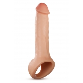 Телесная насадка-удлинитель Thrive 8.75 Inch Realistic Penis Extender Sleeve - 22,2 см. - Blush Novelties - в Ноябрьске купить с доставкой