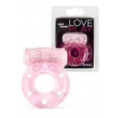 Розовое эрекционное виброкольцо с бабочкой - 1137 - в Ноябрьске купить с доставкой
