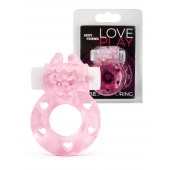 Розовое эрекционное виброкольцо в форме зайчика - 1137 - в Ноябрьске купить с доставкой