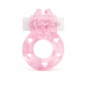 Розовое эрекционное виброкольцо в форме зайчика - 1137 - в Ноябрьске купить с доставкой