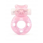 Розовое эрекционное виброкольцо в форме мишки - 1137 - в Ноябрьске купить с доставкой