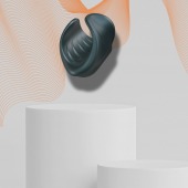 Серый сквозной мастурбатор с вибрацией Manwan Starter - Manwan - в Ноябрьске купить с доставкой