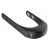 Черное эрекционное виброкольцо на ремешках - Boys of Toys - в Ноябрьске купить с доставкой