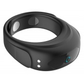 Черное эрекционное виброкольцо на ремешках - Boys of Toys - в Ноябрьске купить с доставкой