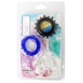 Набор из 3 эрекционных колец разного цвета и рельефа - Boys of Toys - в Ноябрьске купить с доставкой