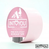 Розовый скотч для фиксации Non-Sticky Bondage Tape - 15 м. - Intoyou - купить с доставкой в Ноябрьске