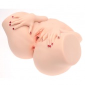 Телесный мастурбатор-полуторс Barbie - Naked Factory - в Ноябрьске купить с доставкой