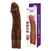 Коричневый реалистичный вибратор Jermaine - 19,5 см. - Baile
