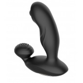 Черный вибромассажер простаты с вращающимся шариком - Secwell - в Ноябрьске купить с доставкой