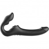 Черный безремневой страпон с 3 моторами - Ibiza - купить с доставкой в Ноябрьске