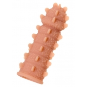 Насадка на фаллос с шипами и продолговатыми бугорками - 14,7 см. - KOKOS - в Ноябрьске купить с доставкой