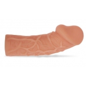 Насадка фаллического вида с венками - 14,7 см. - KOKOS - в Ноябрьске купить с доставкой