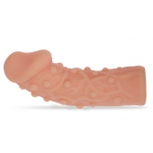 Насадка фаллического вида с венками и шишечками - 14,7 см. - KOKOS - в Ноябрьске купить с доставкой