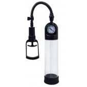 Чёрная вакуумная помпа A-toys с манометром и прозрачной колбой - A-toys - в Ноябрьске купить с доставкой